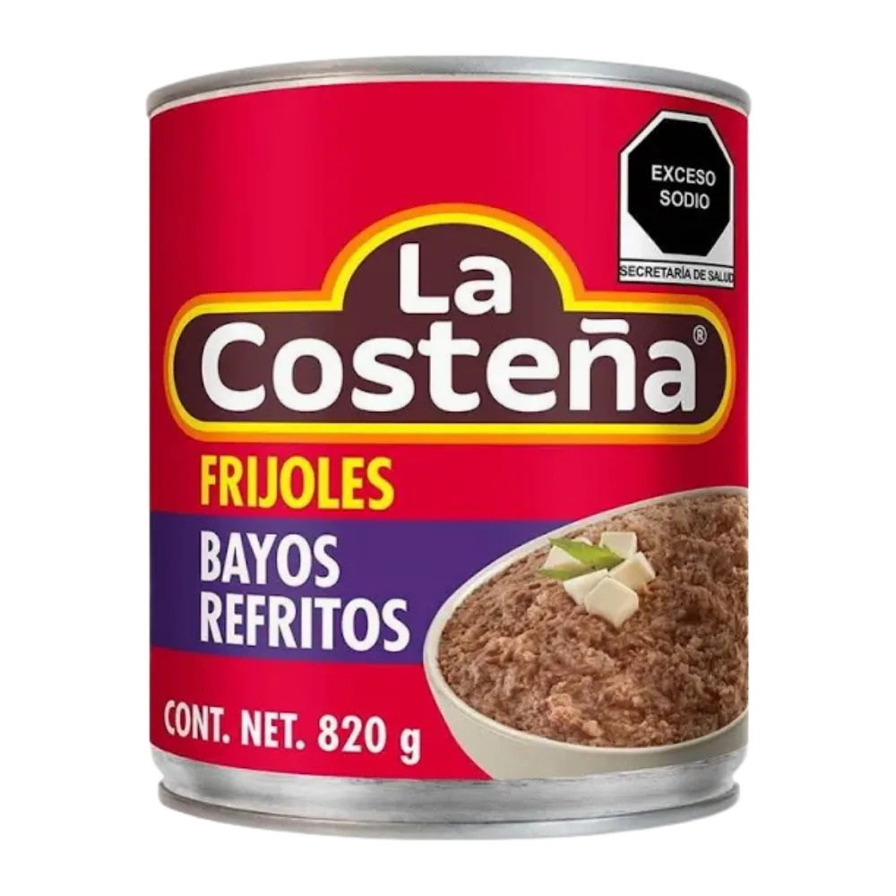 Frijoles Bayos Refritos La Costeña 820 g